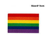 Gay Pride Flag Iron On Embroidered Patch